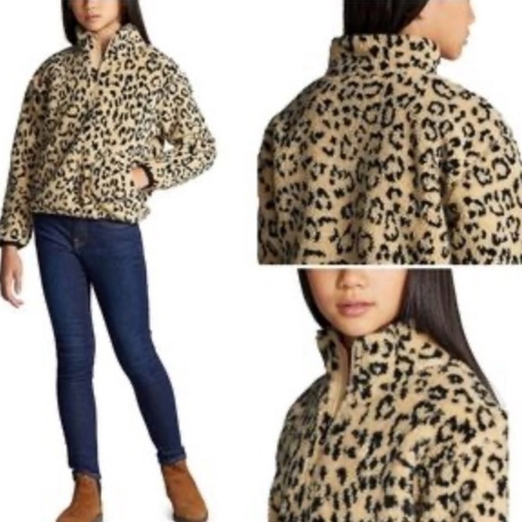 Polo Ralph Lauren Jackets & Blazers - Polo by Ralph Lauren Animal Print Teddy Jacket